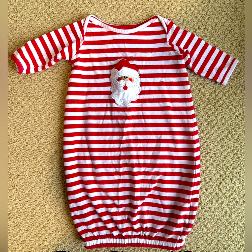 Three Sisters newborn santa gown